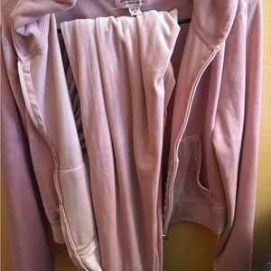 Juicy Couture Pink Hooded Jacket Lightweight Casual